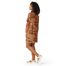 Load image into Gallery viewer, I Am Triumph Nude Rose Print T-shirt Dress
